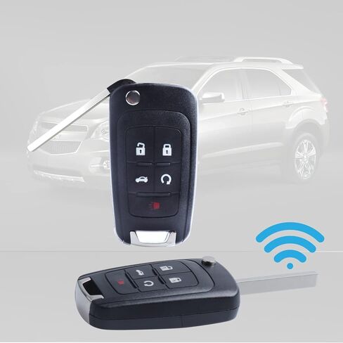 Replacement Flip Remote Fob fit for 2010-2019 Chevy Equinox,2011-2016 Cruze Malibu Camaro Trax /Buick Lacrosse Regal Verano Trunk Car Keyless Entry Uncut Key Fob (FCCID: OHT01060512) Pack of 2 in Saudi Arabia