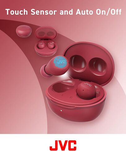 JVC Compact and Lightweight Gumy Mini True Wireless Earbuds Headphones, Long Battery Life (up to 23 Hours), Sound with Neodymium Magnet Driver, Water Resistance (IPX4) - HAA6TB (Black) in Kuwait