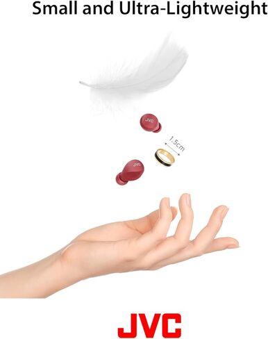 JVC Compact and Lightweight Gumy Mini True Wireless Earbuds Headphones, Long Battery Life (up to 23 Hours), Sound with Neodymium Magnet Driver, Water Resistance (IPX4) - HAA6TB (Black) in Kuwait