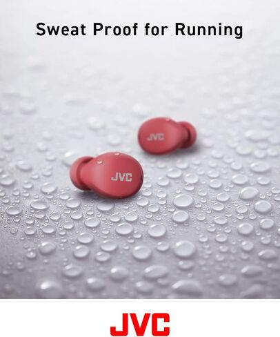 JVC Compact and Lightweight Gumy Mini True Wireless Earbuds Headphones, Long Battery Life (up to 23 Hours), Sound with Neodymium Magnet Driver, Water Resistance (IPX4) - HAA6TB (Black) in Kuwait