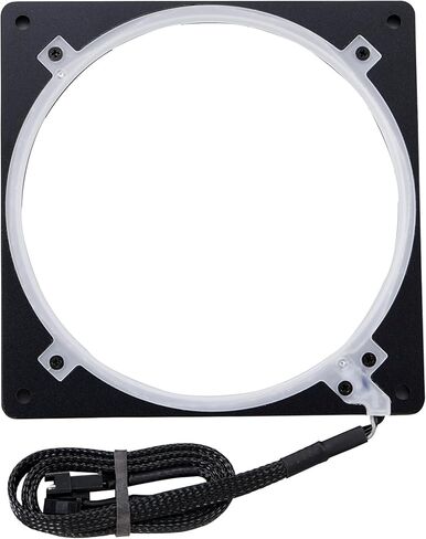 Phanteks (PH-FF140DRGBA_BK01) هالوس لوكس رقمي LED 140 مم إطار مروحة الشب، أسود in Kuwait