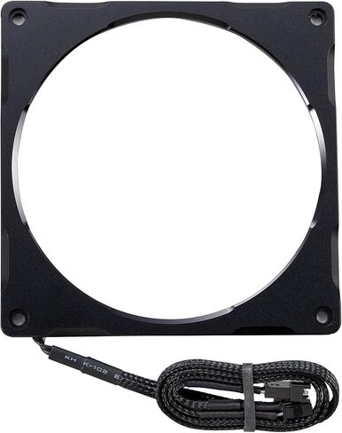 Phanteks (PH-FF140DRGBA_BK01) هالوس لوكس رقمي LED 140 مم إطار مروحة الشب، أسود in Kuwait