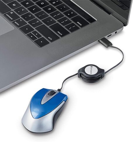 فيرباتيم ماوس ضوئي صغير للسفر بمنفذ USB-C - اسود in Saudi Arabia