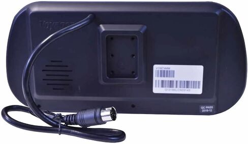 شاشة مرآة الرؤية الخلفية Voyager VOM74MM، شاشة TFT LCD مقاس 7 بوصة مع سطح زجاجي عاكس للغاية يعمل عندما لا تكون الكاميرا الاحتياطية نشطة، 3 مدخلات، مكبر صوت مدمج (متجدد) أسود in Saudi Arabia