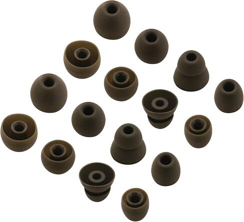 ALXCD Replacement Eartips Silicone Earbuds Buds Set Compatible with Powerbeats Pro, 8 Pairs S/M/L/D 4 Sizes Soft Silicone Earbuds Tips, Compatible with Powerbeats Pro Headphones PB Pro (Black) in Kuwait