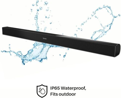 SYLVOX Waterproof Outdoor Soundbar, Fits for All Outdoor TV Model with Remote Support Bluetooth in Saudi Arabia