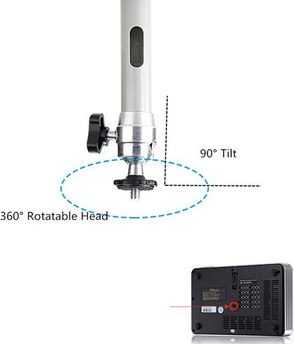 LANTWOO Universal Projector Wall Mount Hanger ، LCD/DLP فيديو بروجكتور جبل قوس يدور 360 درجة ويميل 90 درجة لجهاز العرض الصغير in Kuwait