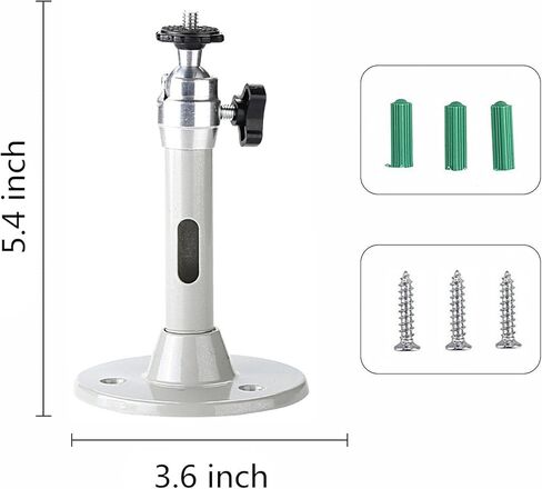 LANTWOO Universal Projector Wall Mount Hanger ، LCD/DLP فيديو بروجكتور جبل قوس يدور 360 درجة ويميل 90 درجة لجهاز العرض الصغير in Kuwait