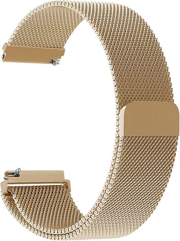 20mm Quick Release Watch Band Metal Strap for Samsung Galaxy Watch 7 6 5 4 3 FE 40mm 41mm 42mm 44mm 45mm 46mm Magnetic Mesh Watch Band for Amazfit Bip U Pro/GTS for Galaxy Watch Active/2 40mm 44mm in Kuwait
