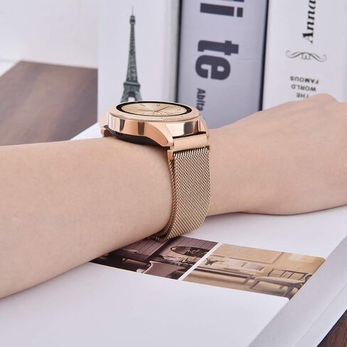 20mm Quick Release Watch Band Metal Strap for Samsung Galaxy Watch 7 6 5 4 3 FE 40mm 41mm 42mm 44mm 45mm 46mm Magnetic Mesh Watch Band for Amazfit Bip U Pro/GTS for Galaxy Watch Active/2 40mm 44mm in Kuwait