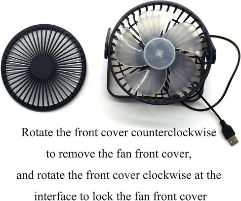 EastyGold Mini Fan USB Mini Wind Fan شخصية محمولة صغيرة مكتب مروحة 5 بوصات قابلة للتدوير طاولة سطح المكتب مروحة تبريد المنزل والمكتب والسفر التوصيل للكمبيوتر المحمول والكمبيوتر المحمول هدية in Saudi Arabia