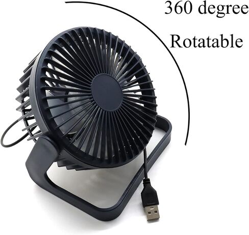 EastyGold Mini Fan USB Mini Wind Fan شخصية محمولة صغيرة مكتب مروحة 5 بوصات قابلة للتدوير طاولة سطح المكتب مروحة تبريد المنزل والمكتب والسفر التوصيل للكمبيوتر المحمول والكمبيوتر المحمول هدية in Saudi Arabia