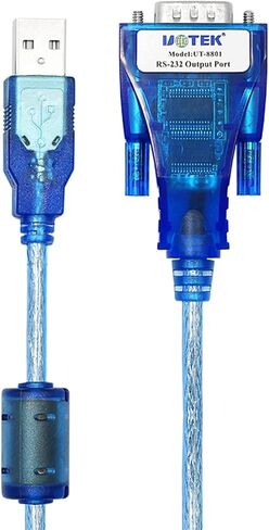 محول UOTEK USB إلى RS232، محول USB لكابل تسلسلي RS-232 4.9FT USB إلى RS232 محول واجهة مع دعم حماية ESD Win XP/Vista/7/8/10/Mac UT-8801 in Kuwait