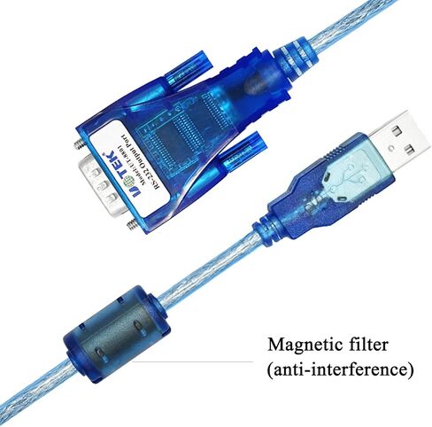 محول UOTEK USB إلى RS232، محول USB لكابل تسلسلي RS-232 4.9FT USB إلى RS232 محول واجهة مع دعم حماية ESD Win XP/Vista/7/8/10/Mac UT-8801 in Kuwait