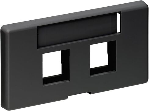 Leviton 49910-SI2 2-Port QuickPort Modular Furniture Faceplate, Ivory (Pack of 2) in Saudi Arabia