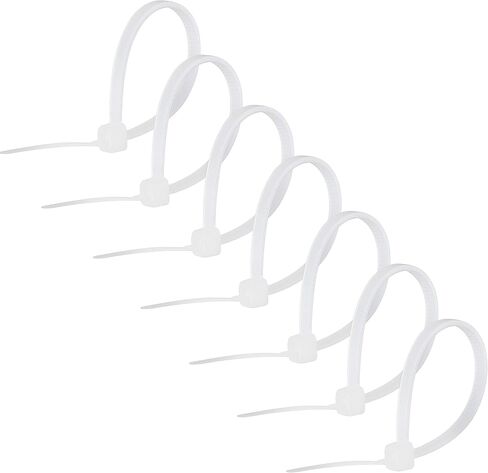 ربطات عنق باور جير مقاس 8 بوصة، 100 عبوة، نايلون متين، قفل ذاتي، 40 رطل. قوة الشد، أقصى قطر 1 7/8 بوصة، شفاف، 50300 in Kuwait