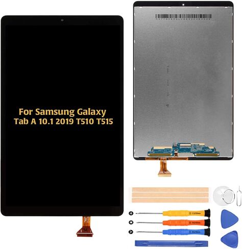 A-MIND for Samsung Galaxy Tab A 10.1 T510 T515 2019 SM-T510 SM-T515 LCD Display Touch Screen Digitizer Assembly Replacement,Front Panel & LCD Screen Repair,with Tool Set (Black) in Saudi Arabia