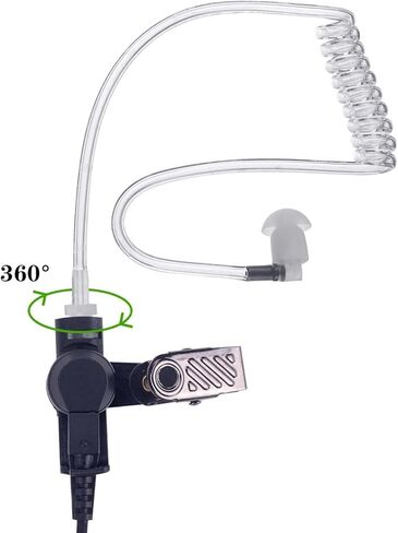 سماعة أذن KANMIT لموتورولا XPR3300 XPR3300e XPR3500 XPR3500e جهاز اتصال لاسلكي ثنائي الاتجاه مع زوج واحد من قوالب الأذن المتوسطة وسماعات رأس أنبوبية صوتية سرية وميكروفون PTT in Kuwait