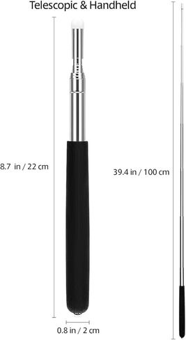 مؤشر مدرس تلسكوبي 3 قطع، مؤشر يدوي قابل للتمدد، مؤشر قابل للسحب تلسكوبي قابل للتمدد، مؤشر سبورة بيضاء وحبل للمعلمين ومعرض المدرب، يمتد إلى 99 سم in Kuwait