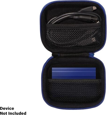 حافظة CaseSack لهاتف Samsung T7 Shield 1 تيرابايت، 2 تيرابايت، 4 تيرابايت SSD محمول، منظم مفيد (ذهبي وردي) in Saudi Arabia