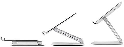 حامل كمبيوتر محمول من الألومنيوم قابل للتعديل، تصميم مريح وحامل خفيف الوزن متوافق مع جهاز MacBook Pro/Air مقاس 15.6 بوصة، كمبيوتر محمول | حامل كمبيوتر محمول أنيق قابل للطي in Kuwait