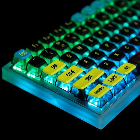 YMDK 116 مفتاح فارغ PBT بودنغ أغطية مفاتيح سموكي بإضاءة خلفية ASA غطاء مفاتيح للوحة المفاتيح الميكانيكية MX 104 96 87 84 68 in Saudi Arabia