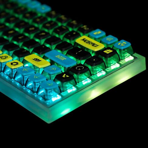 YMDK 116 مفتاح فارغ PBT بودنغ أغطية مفاتيح سموكي بإضاءة خلفية ASA غطاء مفاتيح للوحة المفاتيح الميكانيكية MX 104 96 87 84 68 in Saudi Arabia