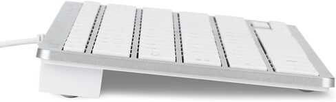 iKKEGOL USB Slim Mini Wired 78 Key Small Super Thin Compact Keyboard for Desktop Laptop PC Win 7 Mac (White) in Saudi Arabia