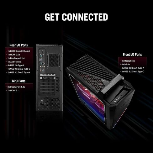 كمبيوتر مكتبي للألعاب ASUS ROG Strix G15 الأحدث لعام 2023، Intel Core i7-12700F يصل إلى 4.9 جيجا هرتز (12 مركزًا)، رسومات NVIDIA GeForce RTX 3060، ذاكرة وصول عشوائي 16 جيجابايت، 1 تيرابايت SSD، Wi-Fi 6، بلوتوث، Windows 11 Home in Saudi Arabia