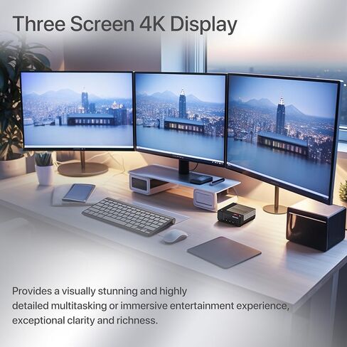 كمبيوتر صغير PELADN HA-2، AMD Ryzen 7 5800U (8C/16T حتى 4.4 جيجا هرتز)، 16 جيجا DDR4، 512 جيجا NVME SSD، Win 11 Pro، 4K@60 هرتز HDMI، WiFi 5، Dual LAN Bluetooth 4.2، أجهزة كمبيوتر سطح المكتب المدمجة. in Kuwait