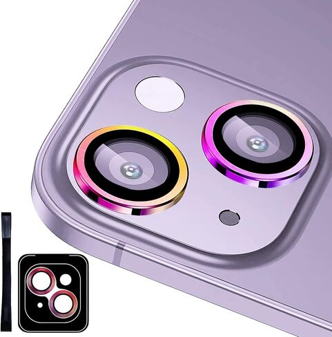 [3 Pack Compatible for iPhone 14 Plus ＆ iPhone 14 Camera Lens Protector 9H Tempered Glass, Anti-Scratch, Ultra HD, Case Friendly Camera Covers for iPhone 14 6.1" and iPhone 14 Plus 6.7" in Kuwait