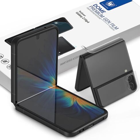 DOME GLASS Whitestone GEN Film Screen Protector [Premium folding Film] Hinge Cover film Included, HD Clear PET Film Screen Guard for Samsung Galaxy Z Flip 4 in Saudi Arabia