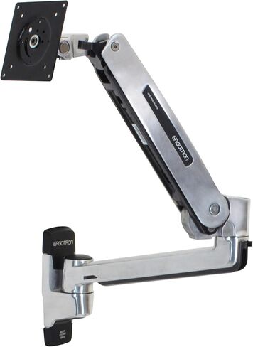 Ergotron – LX Sit-Stand Single Monitor Arm, VESA Wall Mount – for Monitors Up to 42 Inches, 7 to 25 lbs – Polished Aluminum in Kuwait