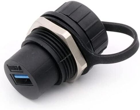 PENGLIN 2PCS Waterproof USB 3.0 Panel Mount Coupler, IP67 USB Pass Through Connector, Female to Female Bulkhead Extension Adapter | 5Gbps Rapid Data Transfer,IP67 Waterproof USB 3.0 Bulkhead Couple,Plug & Play Operation in Saudi Arabia