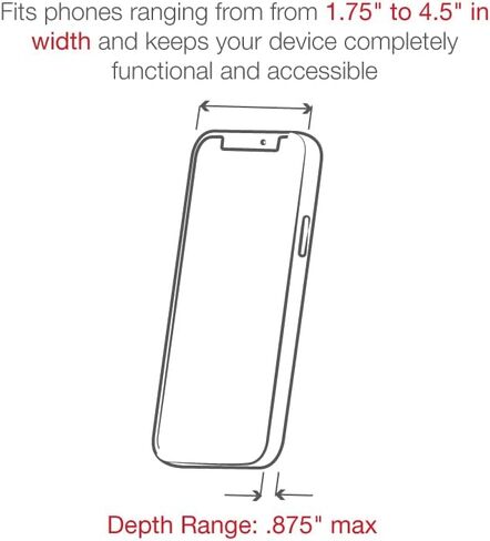 RAM MOUNTS X-Grip Large Phone Mount with Low-Profile RAM Tough-Claw RAM-HOL-UN10-400-2U for Rails 0.625" to 1.14" in Diameter in Saudi Arabia