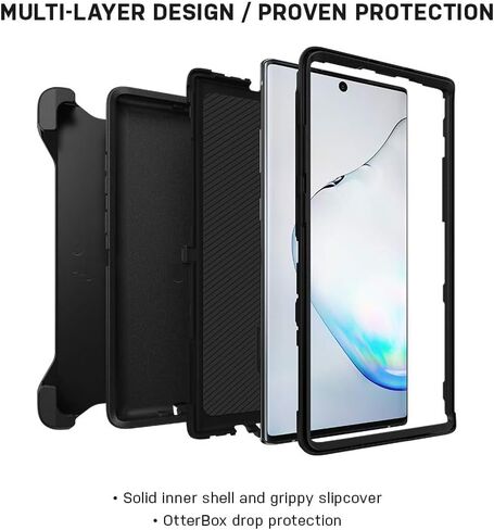 OtterBox Defender Series SCREENLESS Case Case for Galaxy Note10+ - Purple Nebula (Winsome Orchid/Night Purple) in Saudi Arabia