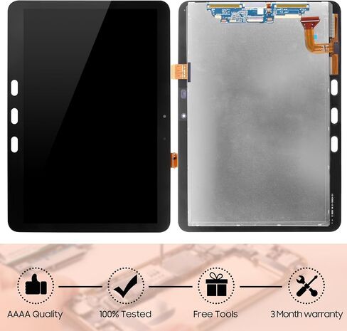 استبدال الشاشة لجهاز Samsung Galaxy Tab Active Pro SM-T540 SM-T547 شاشة LCD تعمل باللمس محول رقمي كامل، مع أدوات (أسود) in Kuwait