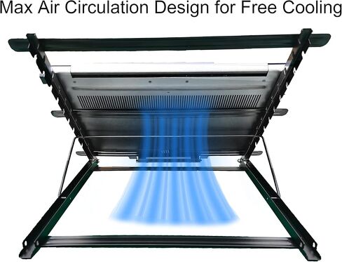حامل كمبيوتر محمول WELZK 12 من السيليكون المضاد للانزلاق، حامل معدني محمول كبير مقاس 13.4 × 11.5 بوصة. يستخدم على نطاق واسع لحامل لوحة الإضاءة، وحامل لوحة الإضاءة، وحامل اللوحة الماسية، وحامل التتبع، إلخ in Kuwait