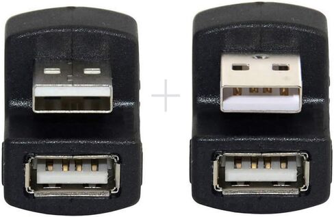chenyang 2 Pack USB 3.0 Extender Adapter,USB 3.0 Male to Female Data Transfer Charging 180 Degree Angled Adapter in Kuwait