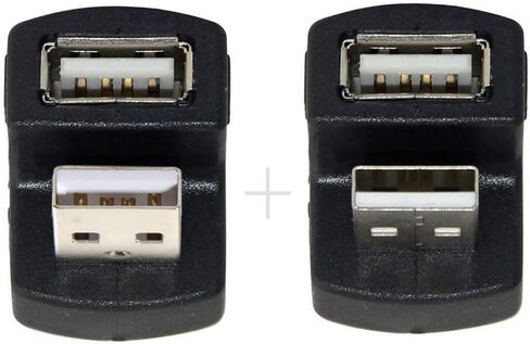 chenyang 2 Pack USB 3.0 Extender Adapter,USB 3.0 Male to Female Data Transfer Charging 180 Degree Angled Adapter in Kuwait