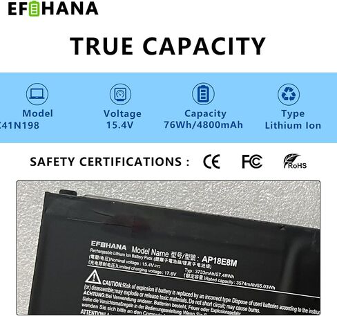 AP18E8M AP18E7M Battery for Acer Nitro 5 AN515-44 AN515-44-R99Q AN515-55 AN515-52 AN515-43 AN515-45 AN517-52 Nitro 7 AN715-51 Aspire 7 A715-74G-7511 Predator Helios 300 PH315-52 PH315-53 PH317-53 in Saudi Arabia