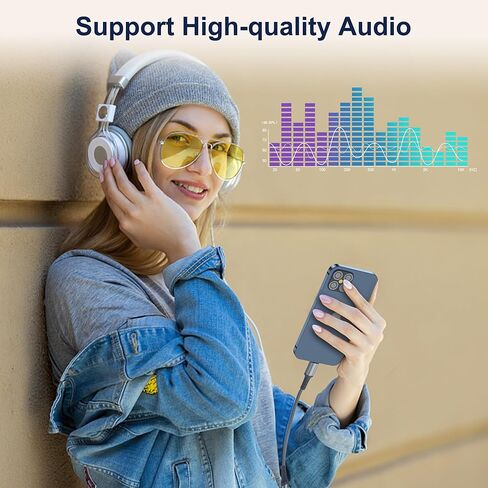 محول مقبس سماعة الرأس Basesailor iPhone Lightning إلى 3.5 مم، محول صوت Apple مضفر من النايلون المعتمد من MFI إلى Aux Dongle لهاتف iPhone 14 13 12 11 Plus Pro Max SE Xs Xr X 8 7، iPad 8th 9 الجيل التاسع in Kuwait