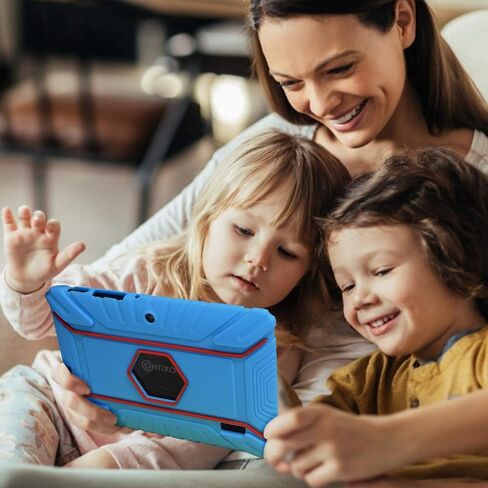 Contixo Kids Tablet Bundle V8, 7-inch HD, Ages 3-7 Toddler Learning Tablet with Camera, WiFi, Parental Control & Kid Safe Bluetooth On The Ear Headphones Bundle Purple, Perfect for Back to School in Saudi Arabia