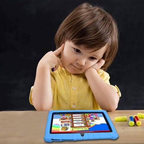 Contixo Kids Tablet Bundle V8, 7-inch HD, Ages 3-7 Toddler Learning Tablet with Camera, WiFi, Parental Control & Kid Safe Bluetooth On The Ear Headphones Bundle Purple, Perfect for Back to School in Saudi Arabia