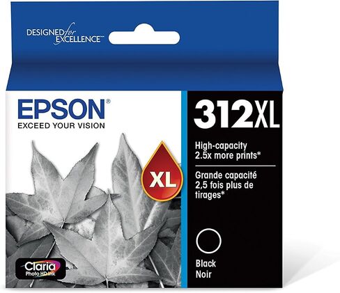 حبر EPSON 314 Claria Photo HD عالي السعة (T314XL922-S) يعمل مع Expression Photo XP-15000، رمادي/أحمر in Kuwait