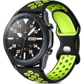 Easuny Compatible with Samsung Galaxy Watch 3 45mm Band/Galaxy Watch 46mm/Gear S3 Frontier/Classic Watch bands, 22mm Silicone Breathable Quick Release Watch Strap Accessories for Men Women