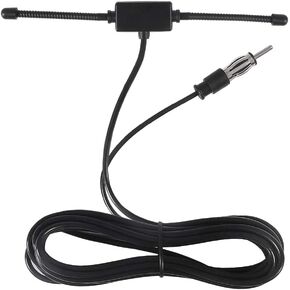 Universal Car Stereo AM FM Dipole Antenna,Hidden Adhesive Mount AM FM Radio Antenna for Vehicle Car Truck SUV Radio Stereo Head Unit Receiver Tuner,10 feet Cable DIN Plug Connector (Male) in Kuwait