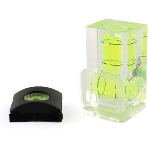 LRONG 2 قطعة كاميرا مستوى فقاعات حذاء ساخن مستوى حذاء لكاميرا SLR الرقمية مستوى فقاعات بمحور واحد وغطاء حذاء ساخن in Kuwait