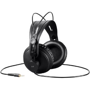 Monoprice - 116150 Modern Retro Over Ear Headphones with Ultra-Comfortable Ear Pads Perfect for Mobile Devices, HiFi, and Audio/Video Production Black in Saudi Arabia