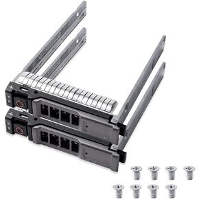 2pcs Pack 2.5" SAS SATA Hard Drive Tray Caddy NRX7Y 0NRX7Y Compatible for Dell PowerEdge M620 M630 M420 M520 M820 VRTX Blade Server